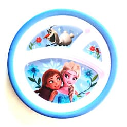 Plato de melamina con division Frozen