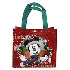 Bolsa de tela chica navideña Mickey