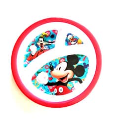 Plato de melamina con divison Mickey