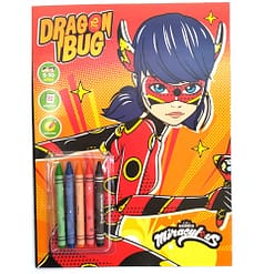 Libro colorear con crayones Lady Bug