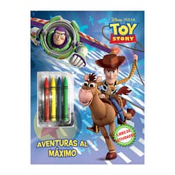 Libro colorear con crayones 32pag Toy Story