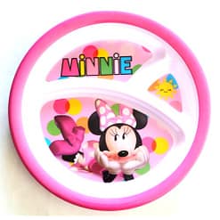 Plato de melamina con division Minnie
