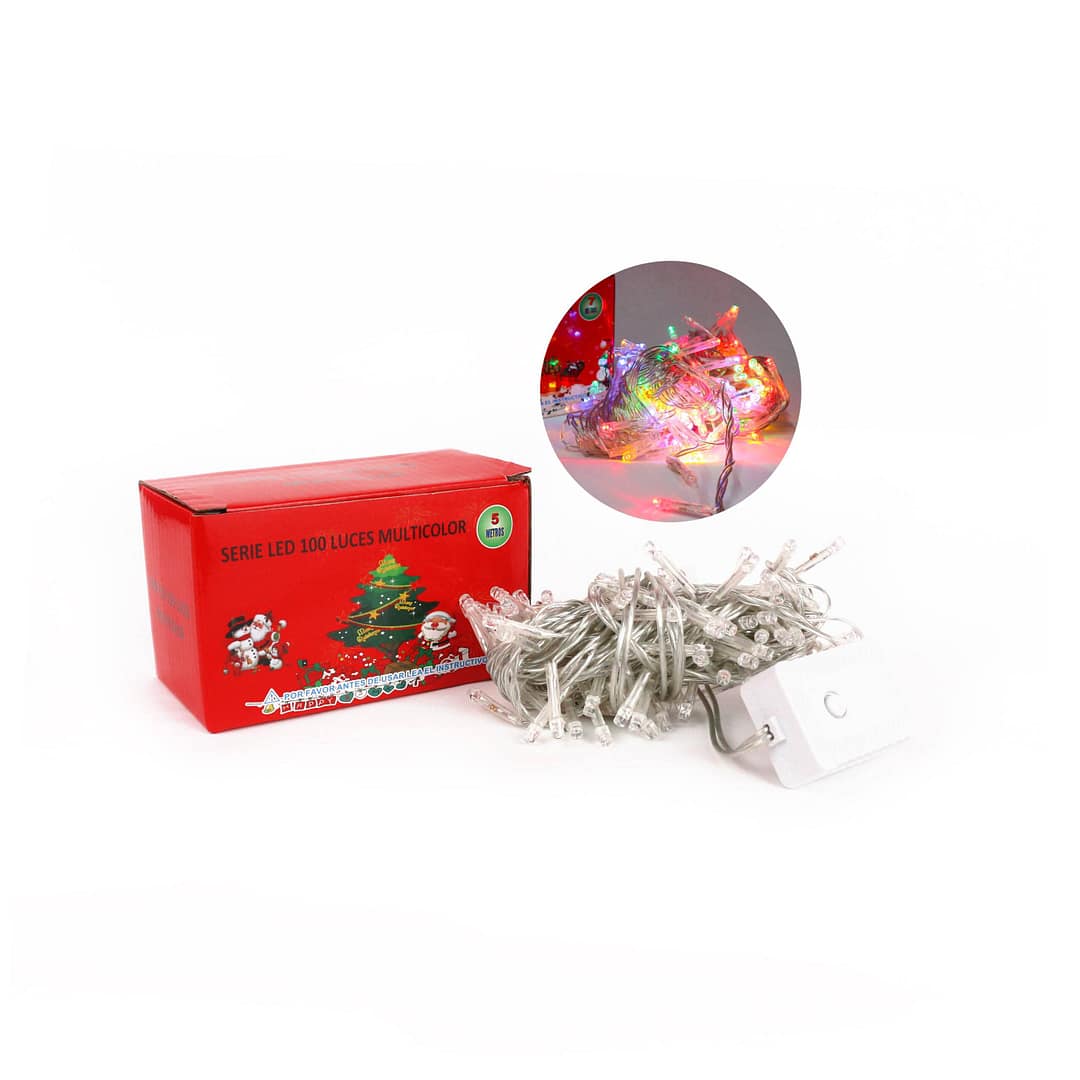 Serie navideña 100 LED multicolor 5m