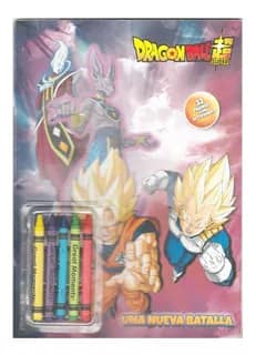 Libro colorear 32pag con crayones Dragon Ball