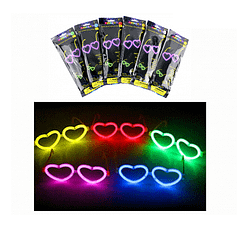 Lente neon forma de corazon