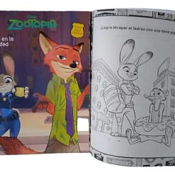 Libro colorear 16pag Zootopia