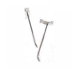 Gancho de metal cromado 30cm 200pz