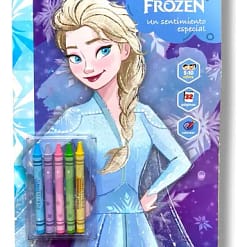Libro colorear con crayones 32pag Frozen