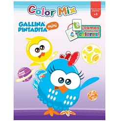 Libro colorear y actividades Color Mix Gallina Pintadita 32pag