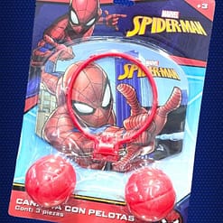 Canasta con pelotas Spiderman