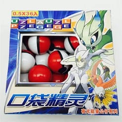 Caja con 36 mini pokebolas (no se abren)