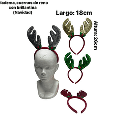 Diadema reno con brillantina