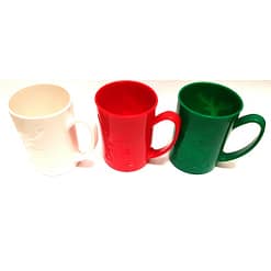 Taza navideña de plastico