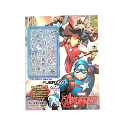 Libro colorear 48pag con sticker Avengers