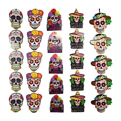 Paquete con 5 adornos dia de muertos