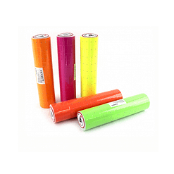 Etiquetas fluorecentes 500 x rollo