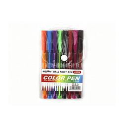 Plumas de colores 8pz