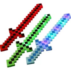 Espada Minecraft con luz