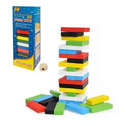 Jenga de madera color 20cm