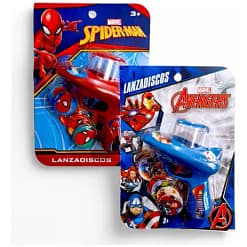 Pistola lanza discos Spiderman/Avengers c/u