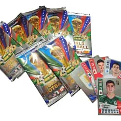 Sobre con 6 cartitas del Mundial 2026