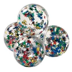 Bolsa con 50 pelotas saltarina estrella 45mm