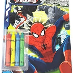 Libro de colorear con crayones 32pag Spiderman