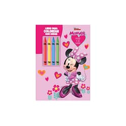 Libro de colorear con crayones 32pag Minnie