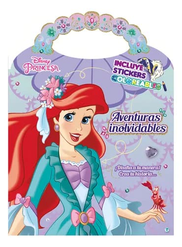Libro colorear con stickers Aventuras inolvidables 48pag