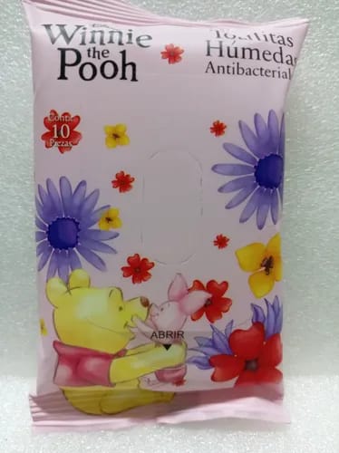 Toallitas humedas antibacteriales Winnie Pooh