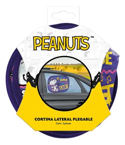 Cortina lateral plegable 2pz Snoopy