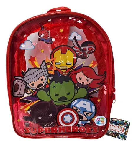 Mochila chica transparente Avengers