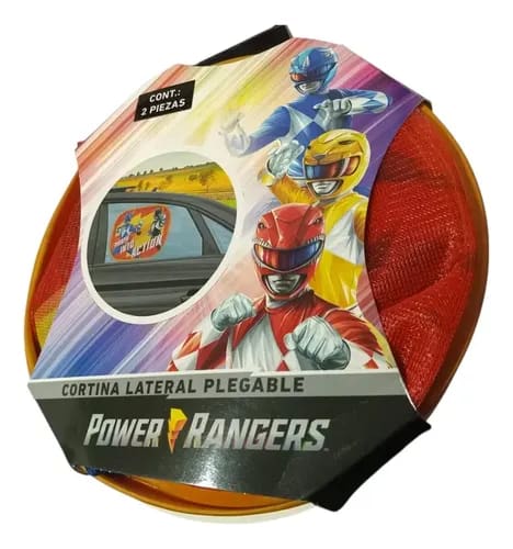 Cortina lateral plegable 2pz Power Rangers