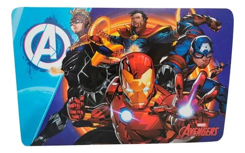 Mantel de plastico individual Avengers