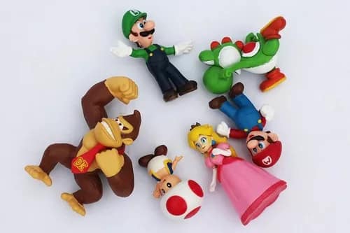 Kit figuras de Mario 6pz
