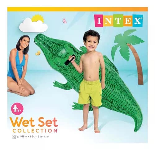 Montable inflable cocodrilo Intex