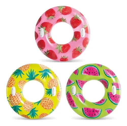 Salvavidas tropical con agarradera Intex