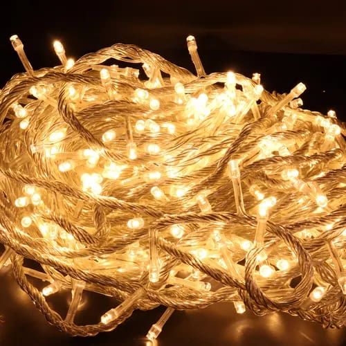 Serie LED 200 luces blanca calida 10m