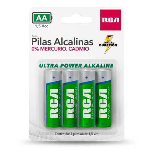 Pilas alcalinas AA RCA