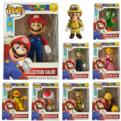 Muñecos Mario Bros 8pz (se vende la serie completa)