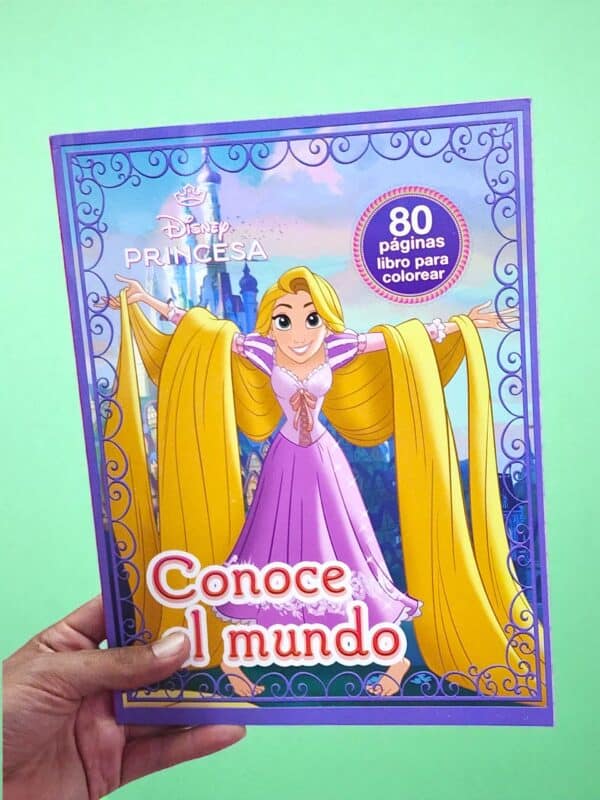 Libro colorear 80pag Rapunzel
