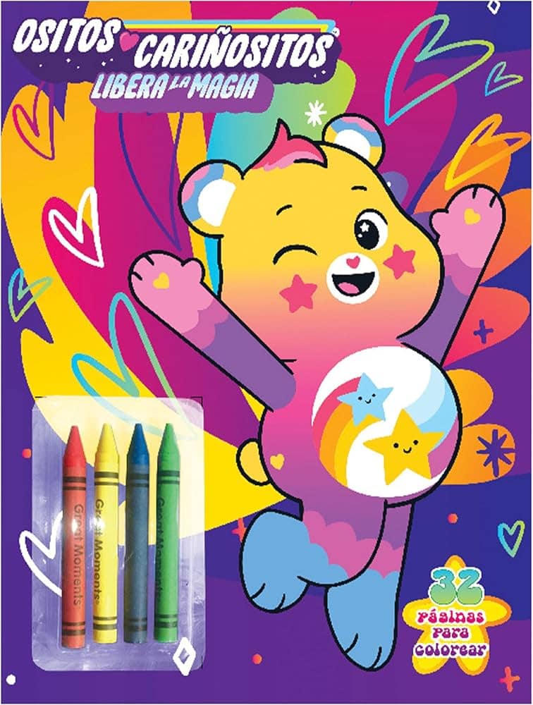 Libro con crayones 32pag Ositos